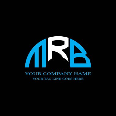 MRB harfi logosu vektör grafikli yaratıcı tasarım