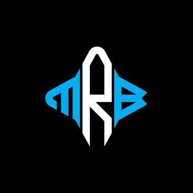 MRB harfi logosu vektör grafikli yaratıcı tasarım