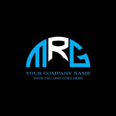 MRG harfi logosu vektör grafikli yaratıcı tasarım