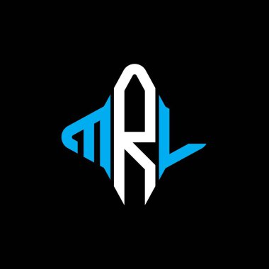 MRL harf logosu vektör grafikli yaratıcı tasarım