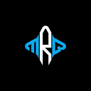 MRQ harfi logosu vektör grafikli yaratıcı tasarım