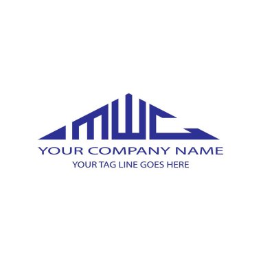 MWC harf logosu vektör grafikli yaratıcı tasarım