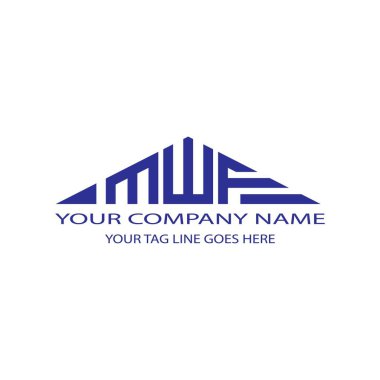 MWF harf logosu vektör grafikli yaratıcı tasarım