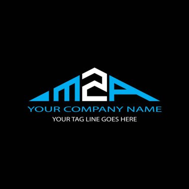 Vektör grafikli MZA harf logosu yaratıcı tasarımı