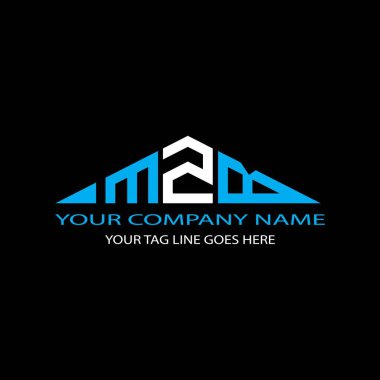 Vektör grafikli MZB harf logosu yaratıcı tasarımı