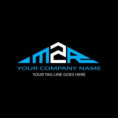 Vektör grafikli MZR harf logosu yaratıcı tasarımı