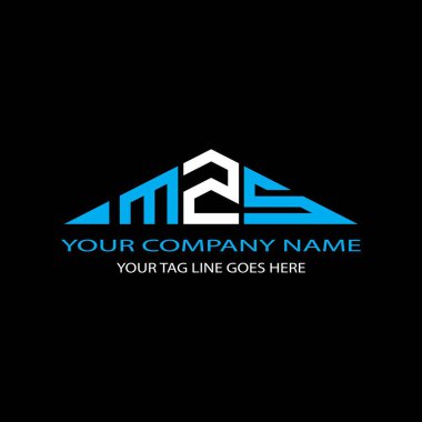 Vektör grafikli MZS harf logosu yaratıcı tasarımı