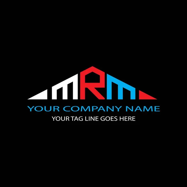 Mrm Lettre Logo Design Créatif Avec Graphique Vectoriel — Image vectorielle