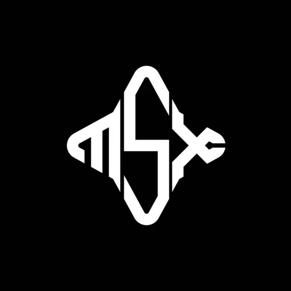 Msx Letter Logo Creative Design Vector Graphic — Stock Vector