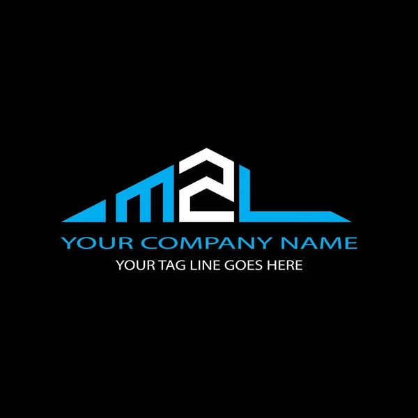 Mzl Lettre Logo Design Créatif Avec Graphique Vectoriel — Image vectorielle