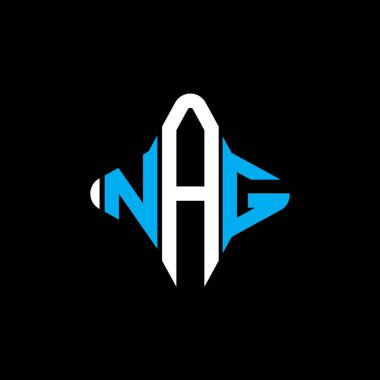 NAG letter logo creative design with vector graphic