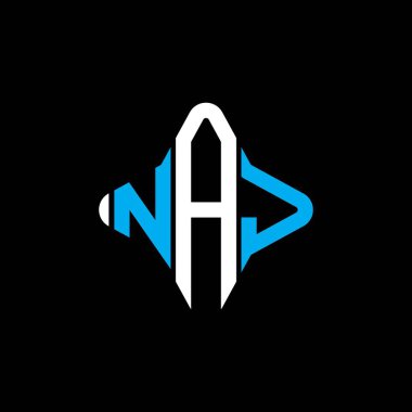 NAJ letter logo creative design with vector graphic