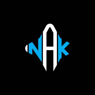 NAK letter logo creative design with vector graphic