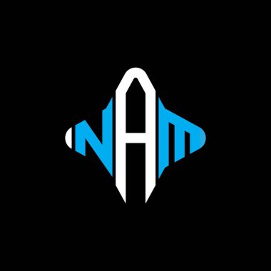 NAM letter logo creative design with vector graphic