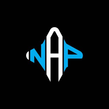 NAP letter logo creative design with vector graphic