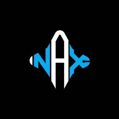 NAX letter logo creative design with vector graphic