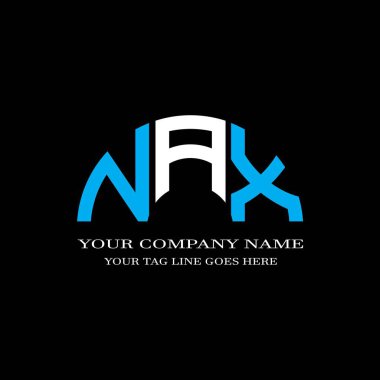 NAX letter logo creative design with vector graphic