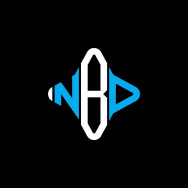 NBD letter logo creative design with vector graphic