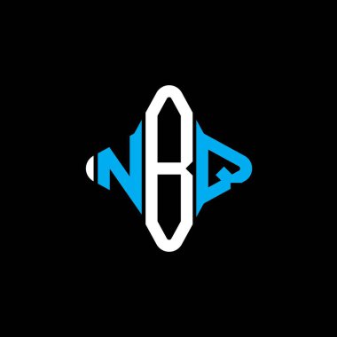 NBQ letter logo creative design with vector graphic