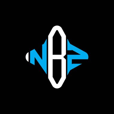 NBZ letter logo creative design with vector graphic