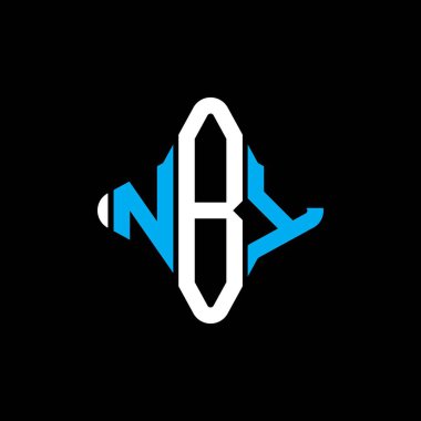 NBY letter logo creative design with vector graphic