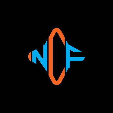NCF letter logo creative design with vector graphic