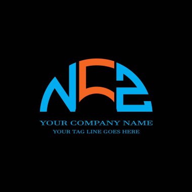 NCZ letter logo creative design with vector graphic