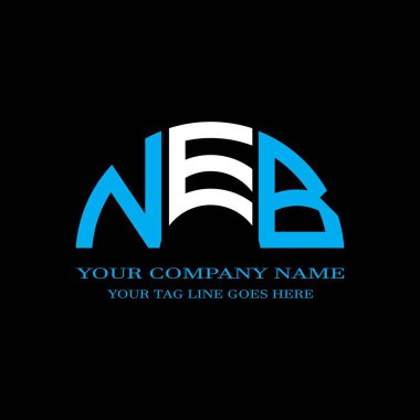 NED letter logo creative design with vector graphic