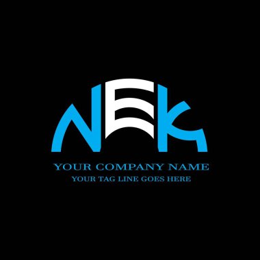NEK letter logo creative design with vector graphic