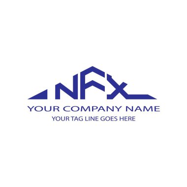 NFX letter logo creative design with vector graphic