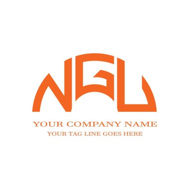 NGU letter logo creative design with vector graphic