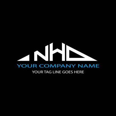 NHD letter logo creative design with vector graphic