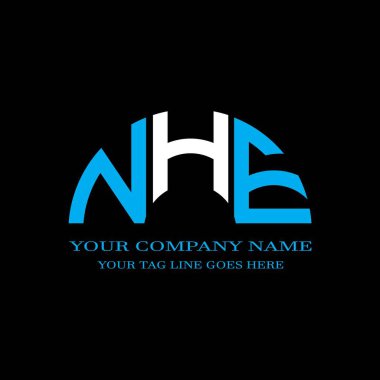 NHE letter logo creative design with vector graphic