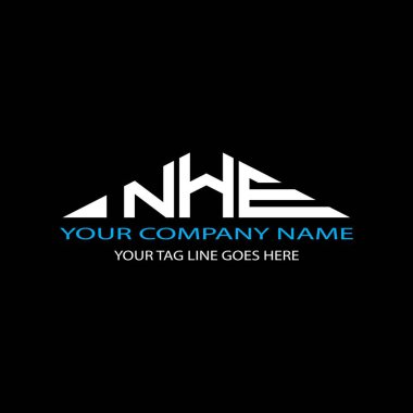 NHE letter logo creative design with vector graphic