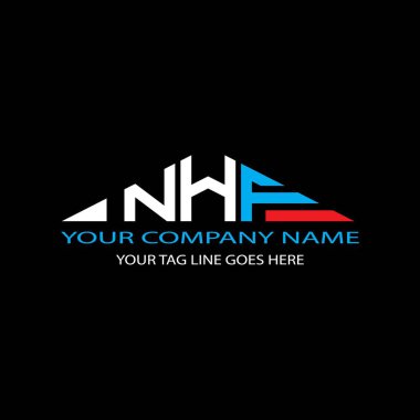NHF letter logo creative design with vector graphic