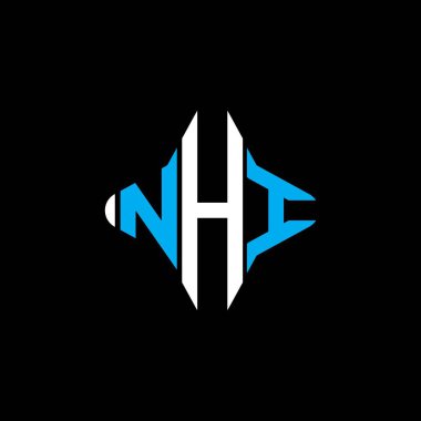 NHI letter logo creative design with vector graphic