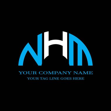 NHM letter logo creative design with vector graphic