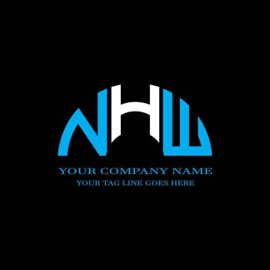 NHW letter logo creative design with vector graphic