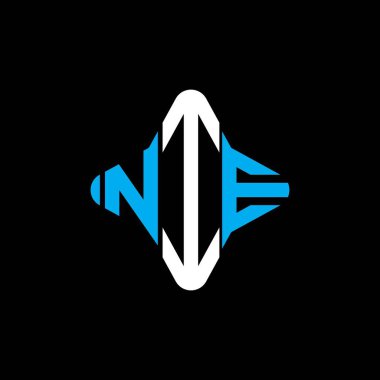 NIE letter logo creative design with vector graphic