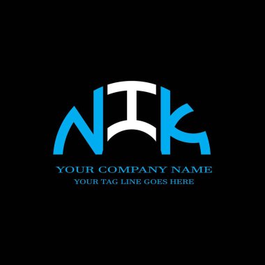 NIK letter logo creative design with vector graphic