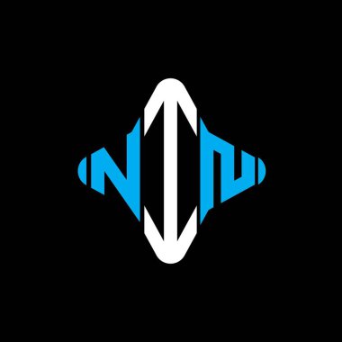 NIN letter logo creative design with vector graphic