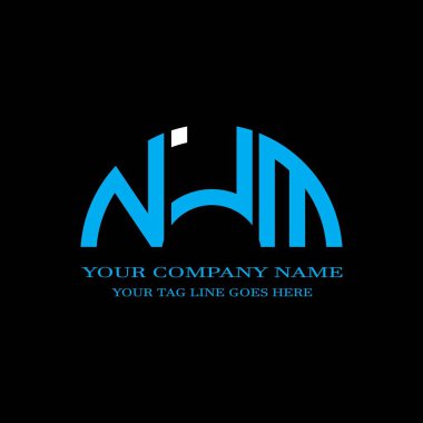 NJM letter logo creative design with vector graphic