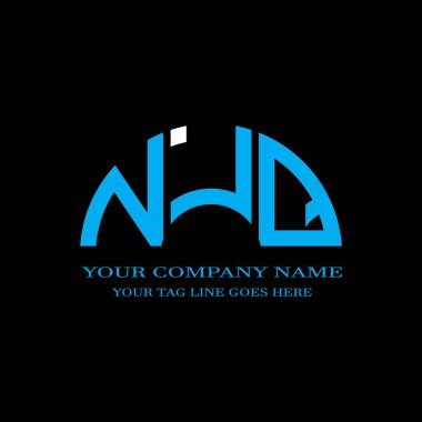 NJQ letter logo creative design with vector graphic