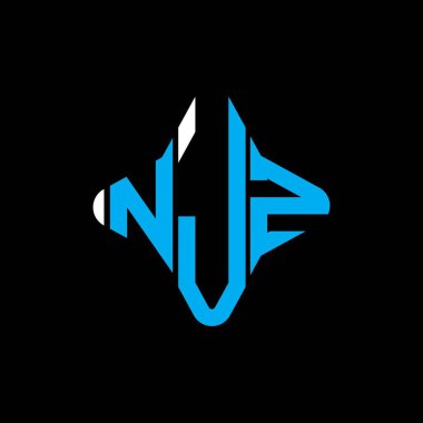 NJZ letter logo creative design with vector graphic