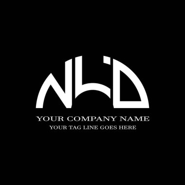 NLD letter logo creative design with vector graphic