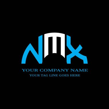 NMX letter logo creative design with vector graphic
