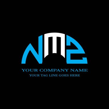 NMZ letter logo creative design with vector graphic