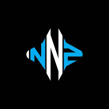 NNZ letter logo creative design with vector graphic