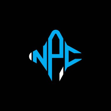 NPC letter logo creative design with vector graphic