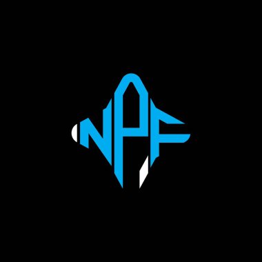 NPF letter logo creative design with vector graphic